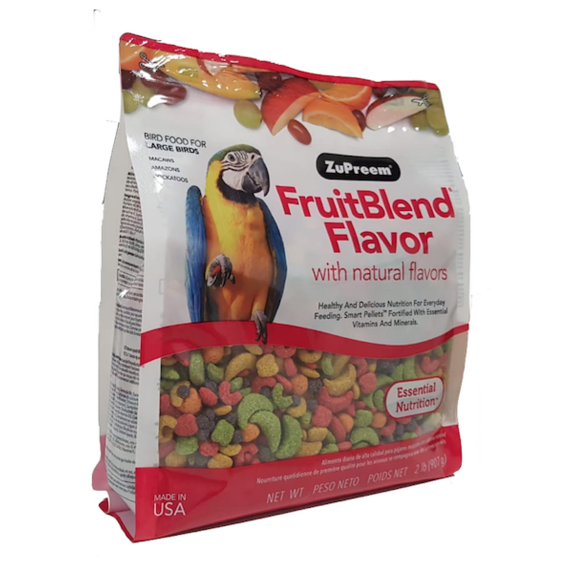 FruitBlend Flavor Large Parrot Food 2 lbs (0.91 kg)