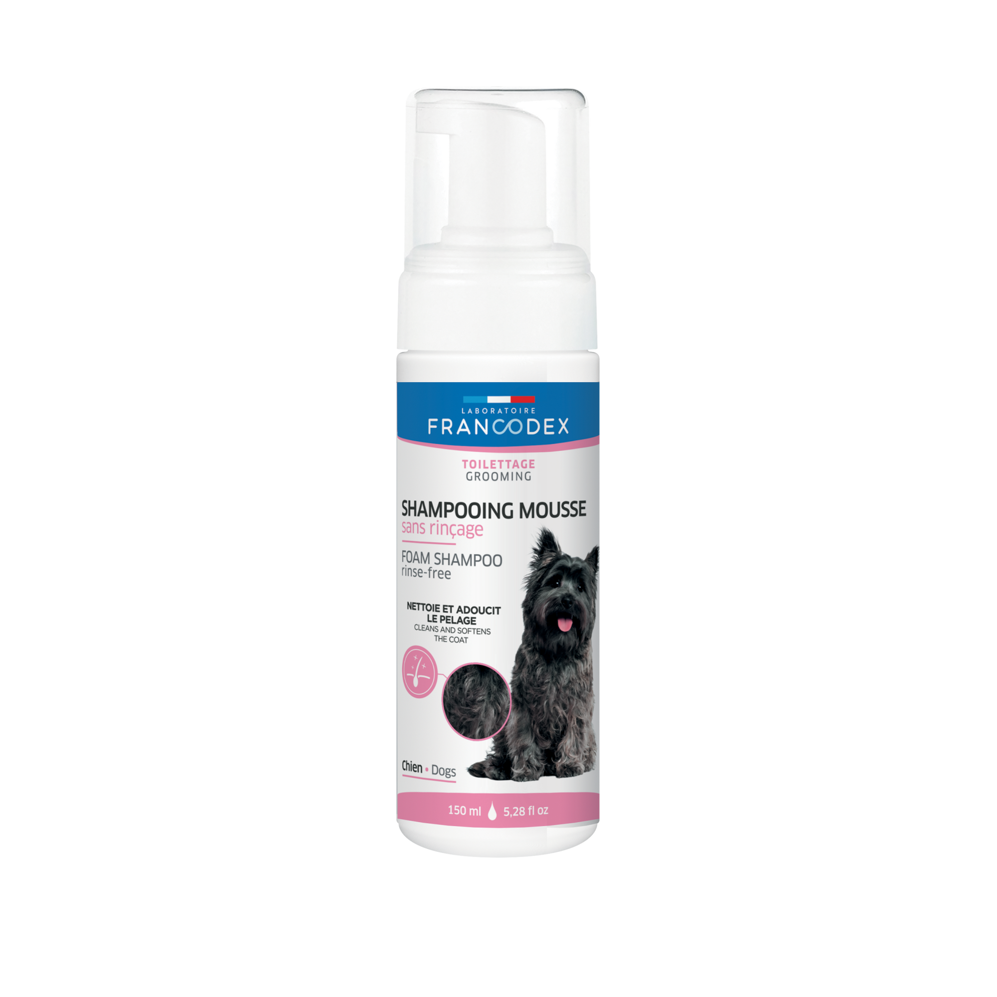 Francodex Rinse-Free Foam Shampoo For Dogs 150 ml - Zero Waste