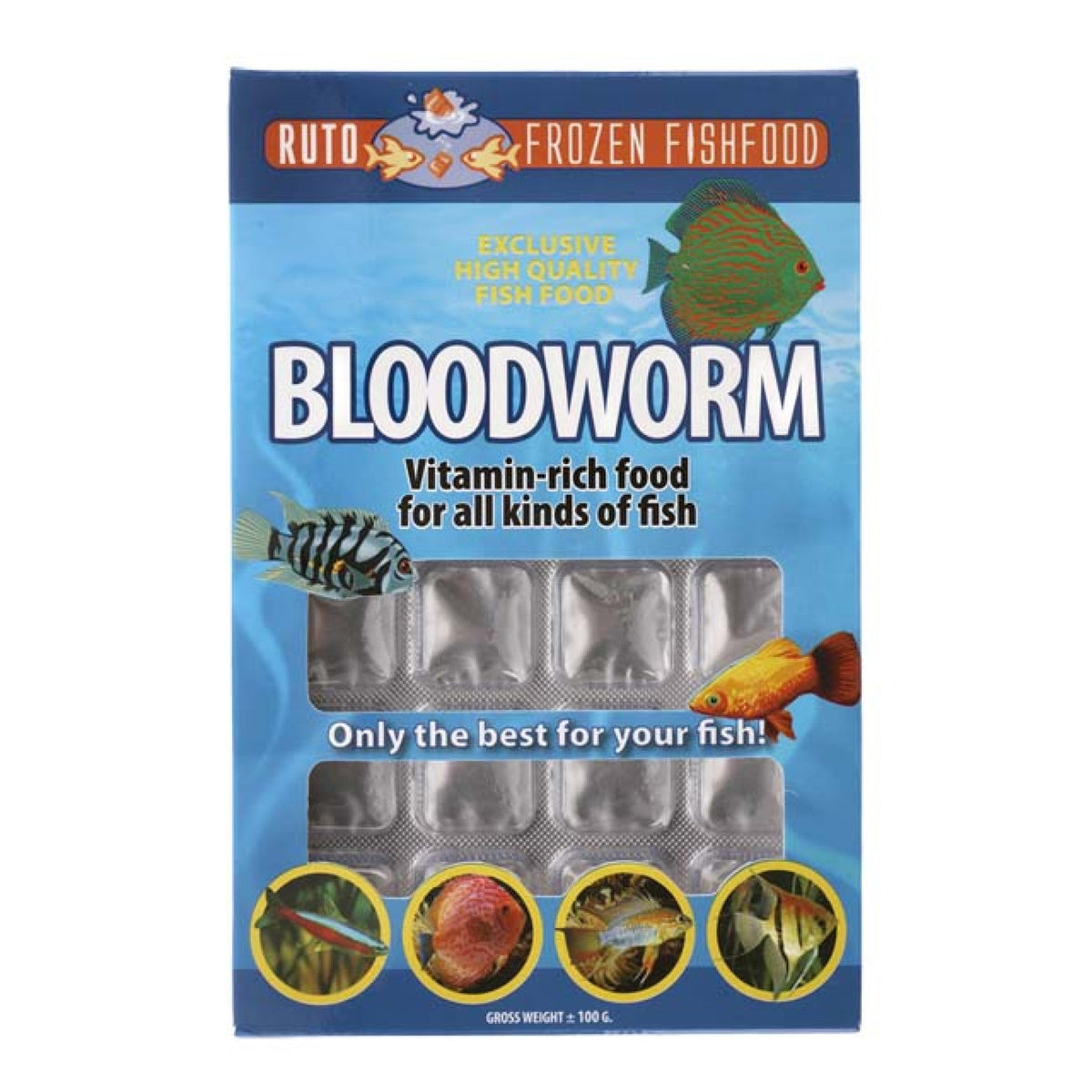 Ruto Frozen Bloodworm Blister 100 g