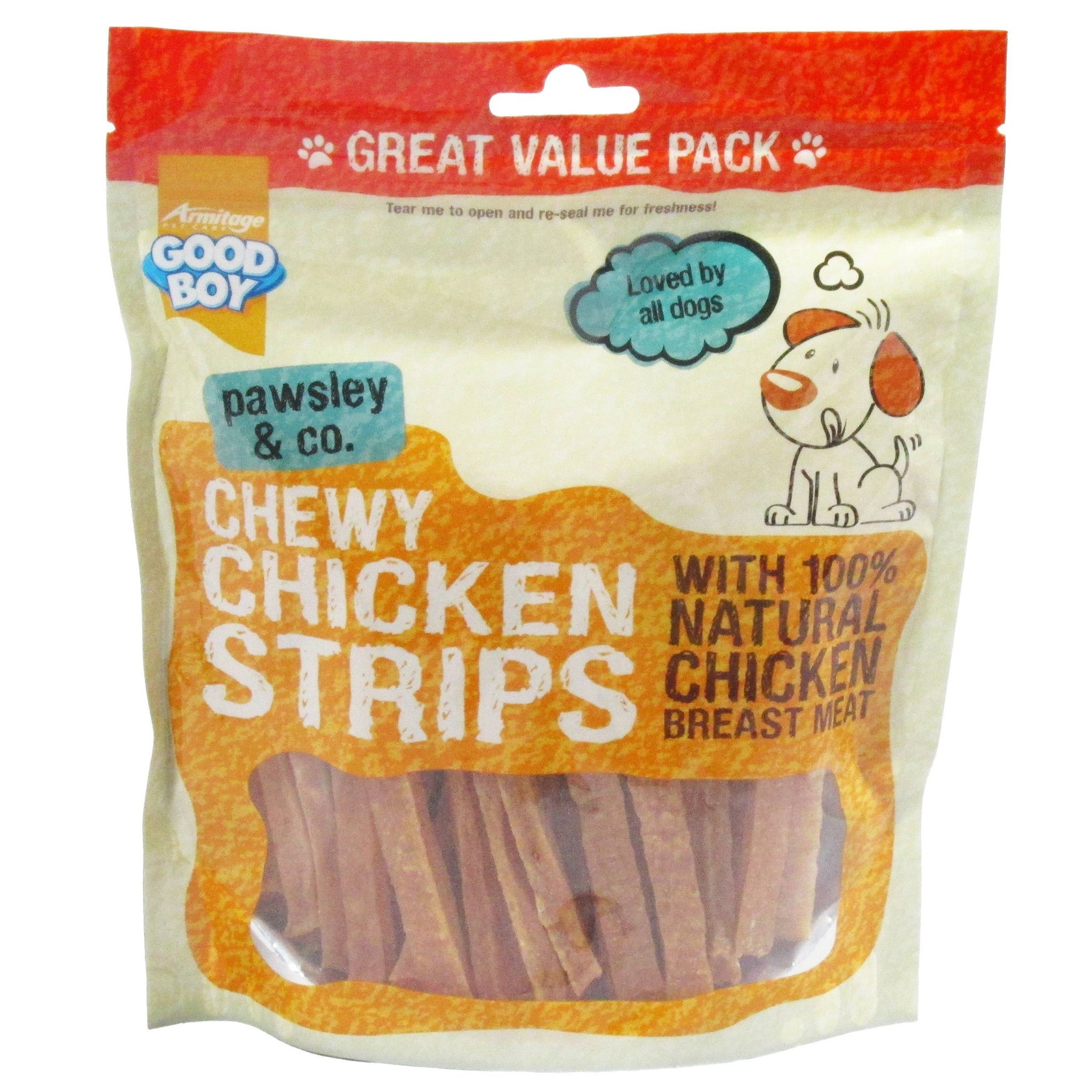 Goodboy Chewy Chicken Strips Value Pack 350 g