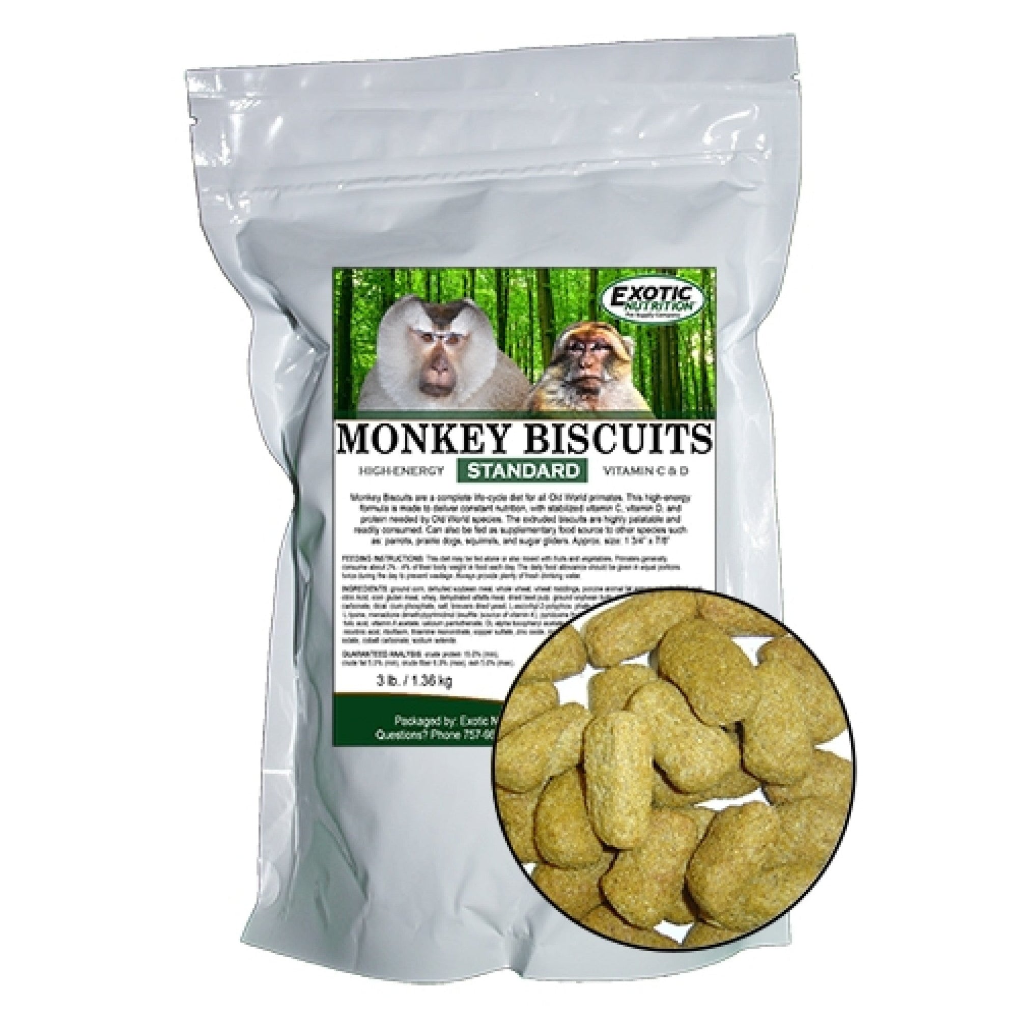 Monkey Biscuits 3 lb (1.36 kg)