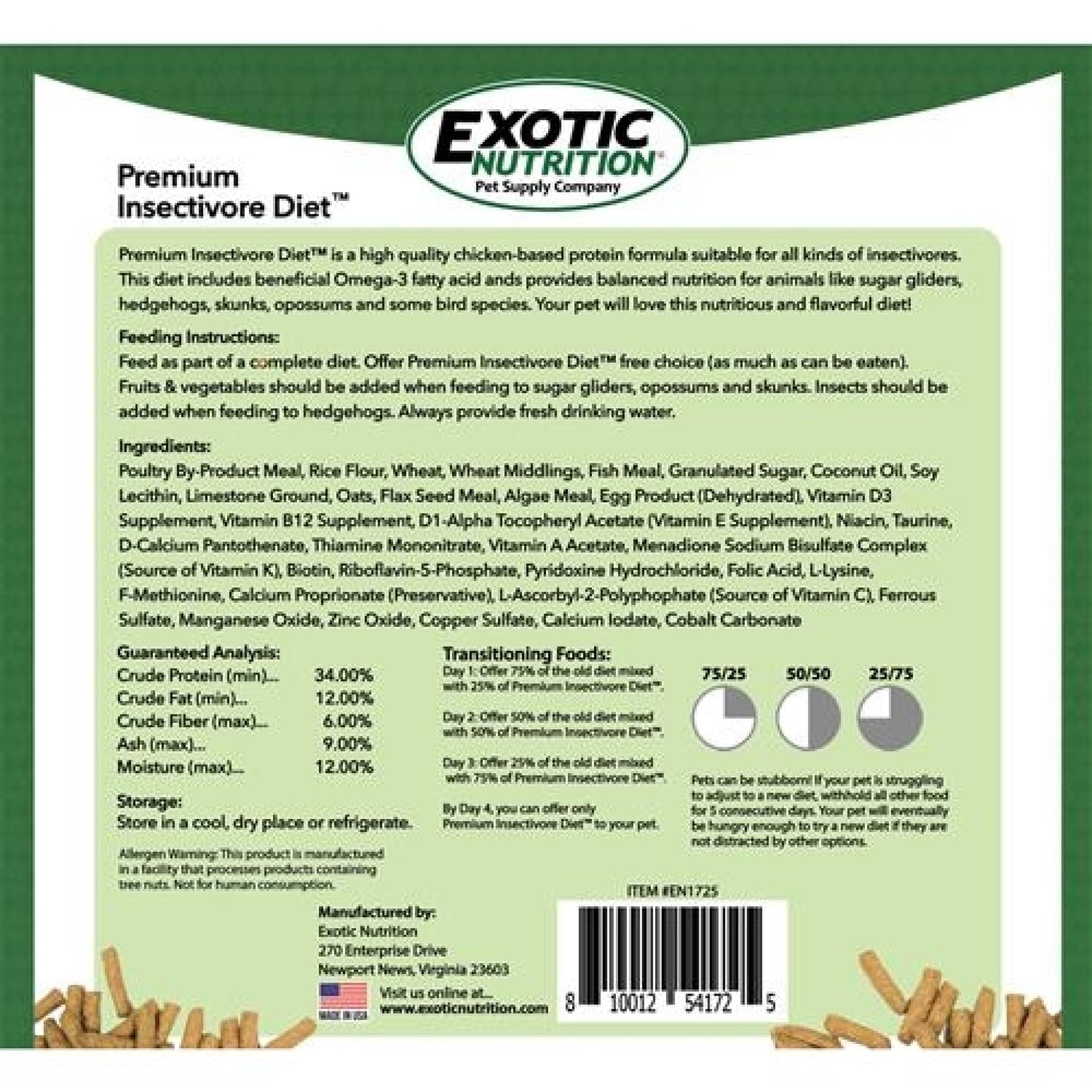 Premium Insectivore Diet 1.25 lb