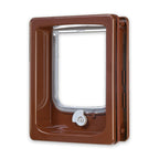 Cat-flap for Wooden Door with Tunnel