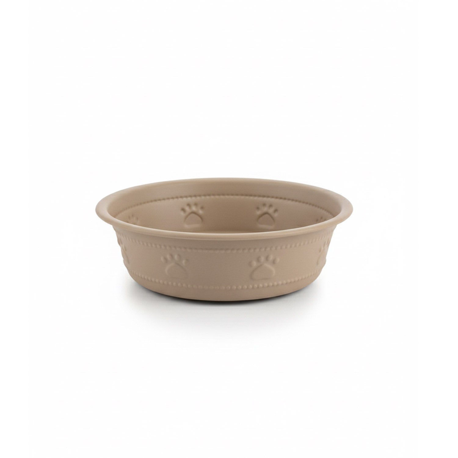 Premium Bowl Paw Embossed – Brown — 260 ML