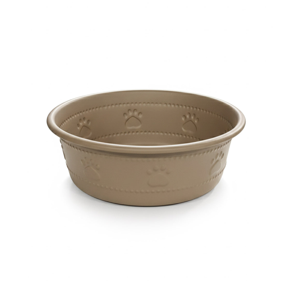 Premium Bowl Paw Embossed – Brown — 470 ML