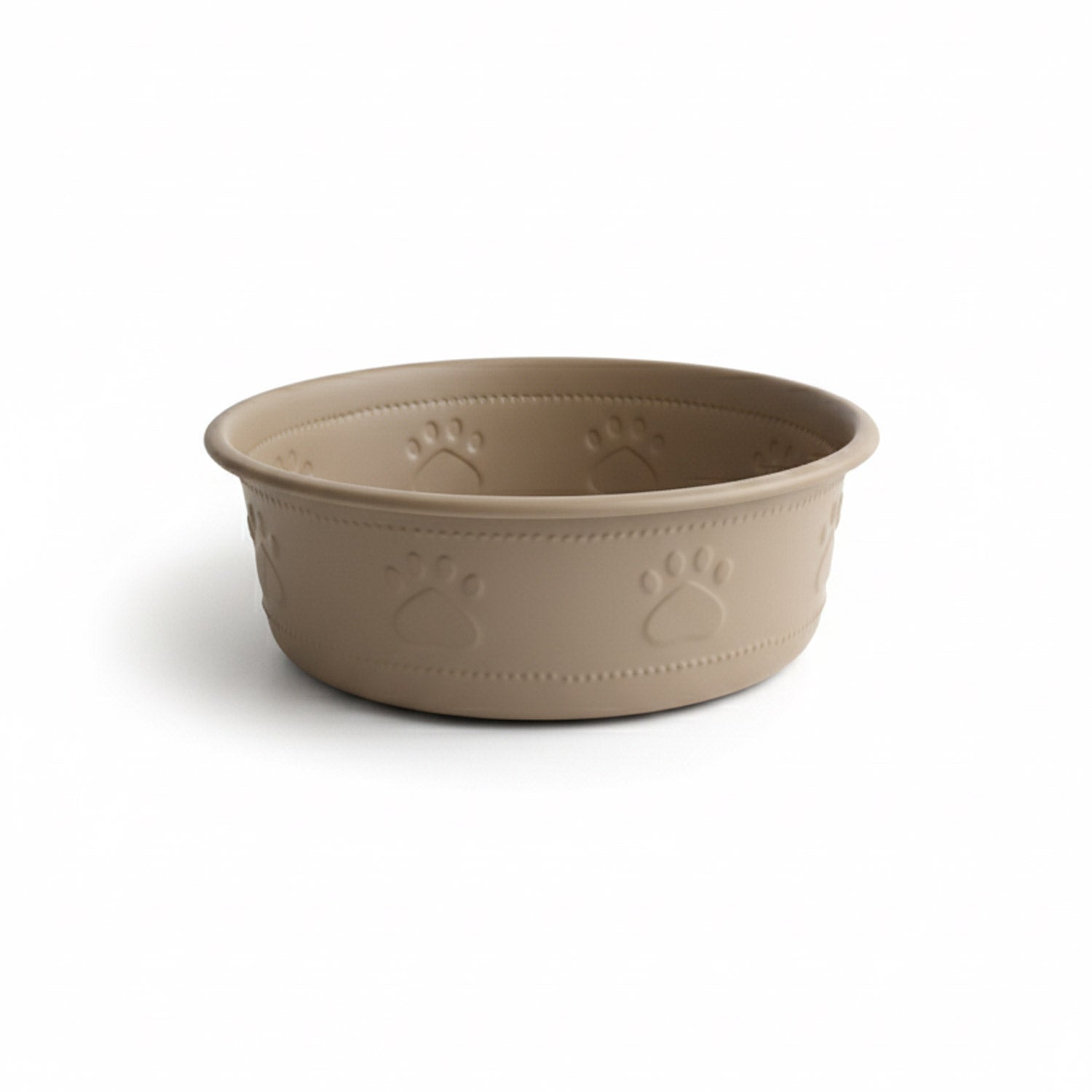 Premium Bowl Paw Embossed – Brown — 950 ML
