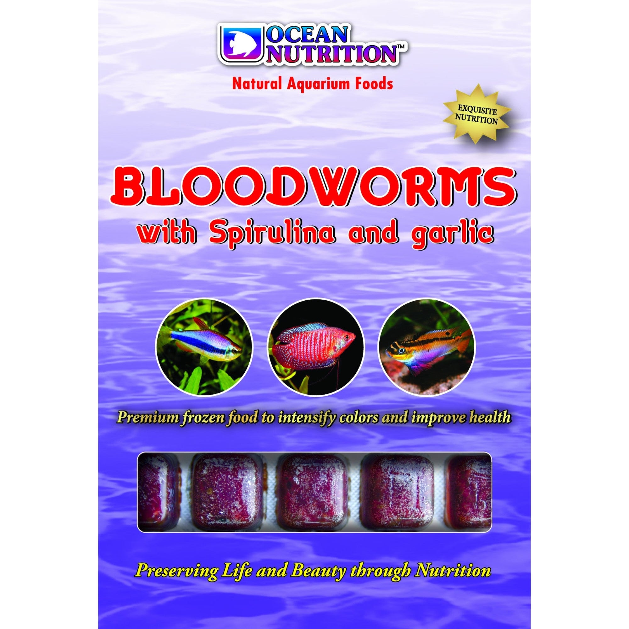 Bloodworms with Spirulina and Garlic 100 g