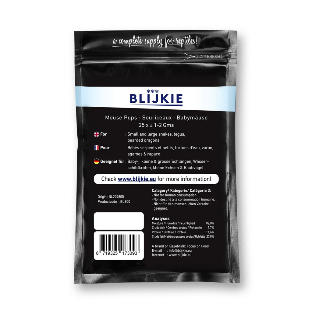 Blijkie Black Foil Line Baby Mice 1-2 g, 25 pcs
