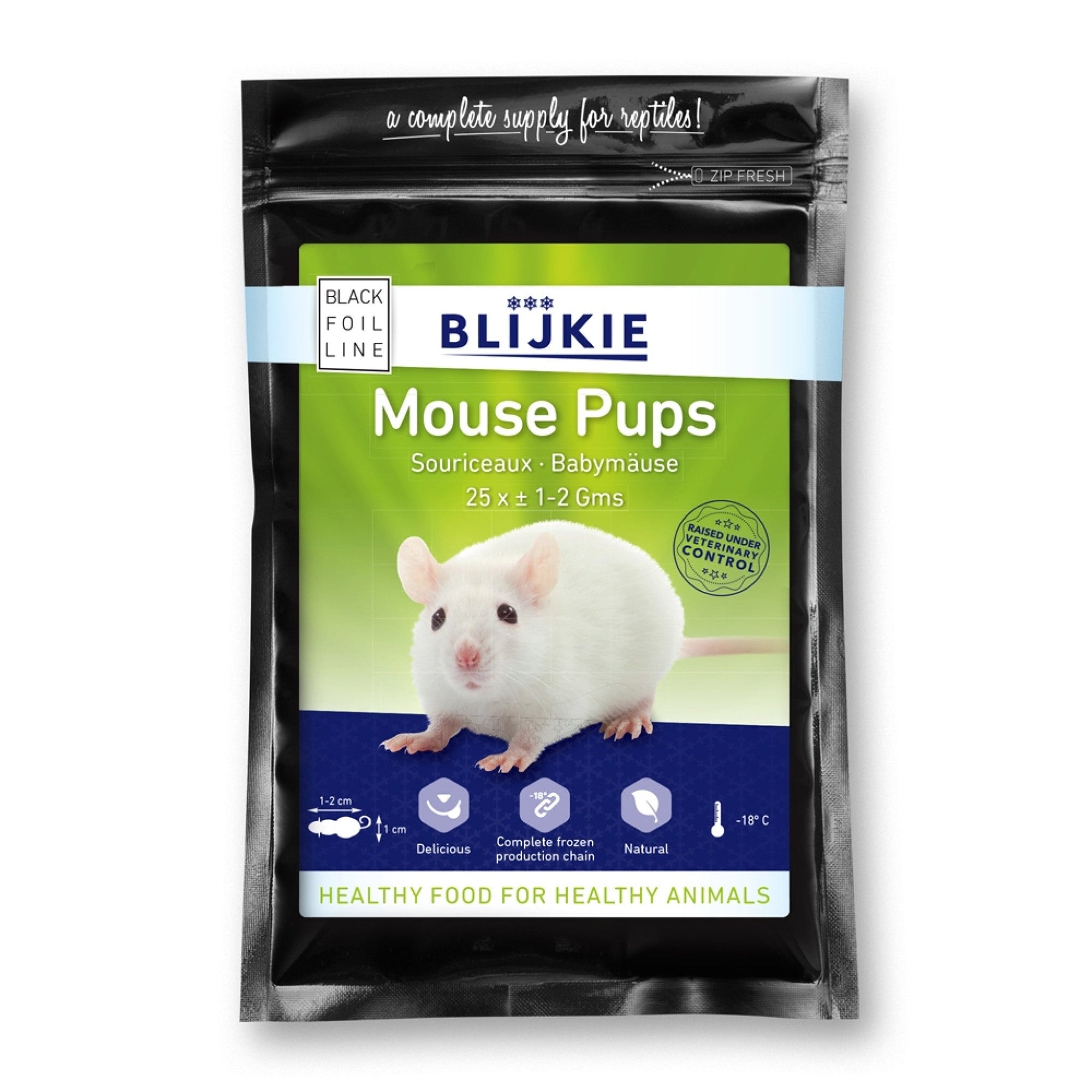 Blijkie Black Foil Line Baby Mice 1-2 g, 25 pcs