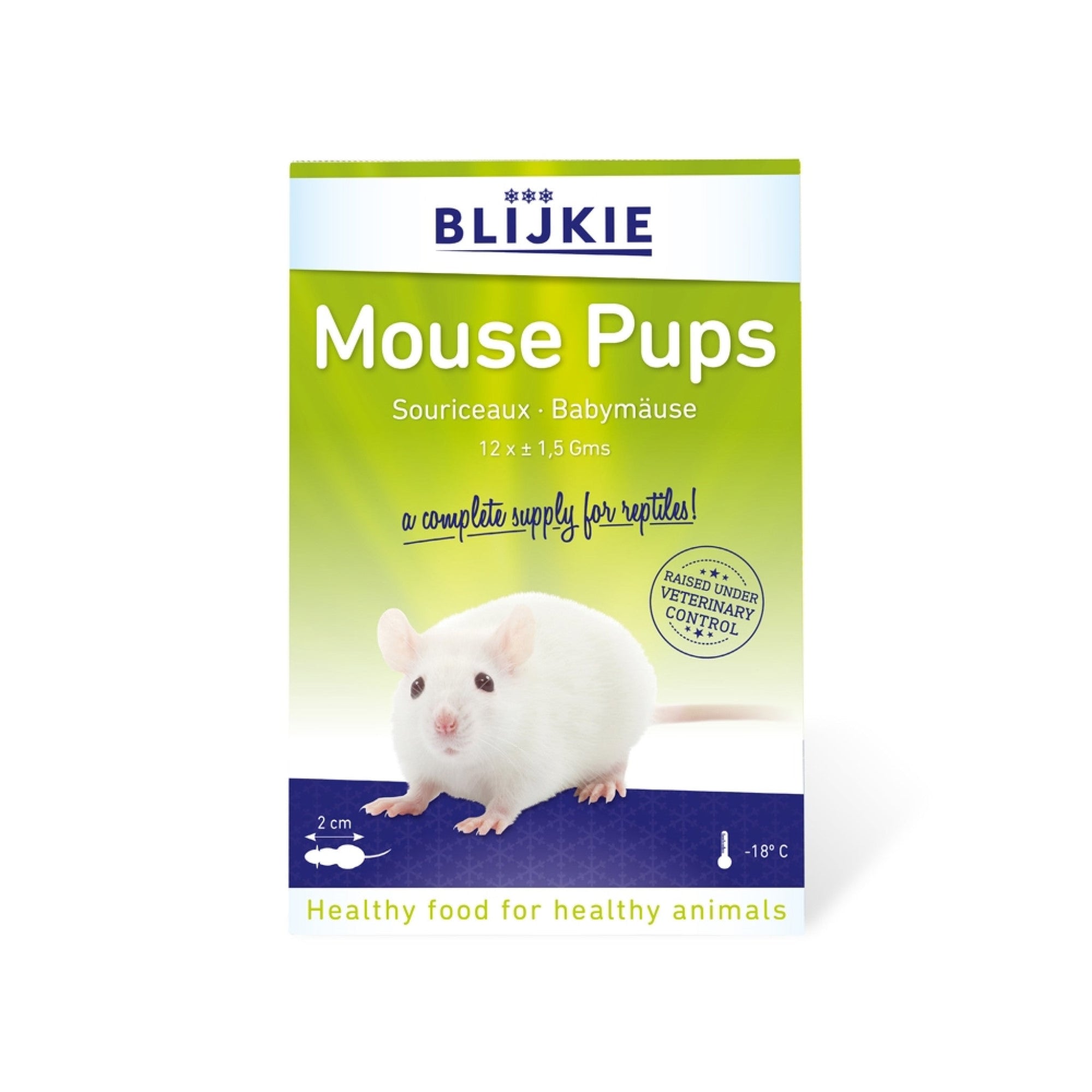 Frozen Mouse Pups (Pinkies) in Blister Pack 1.5 g
