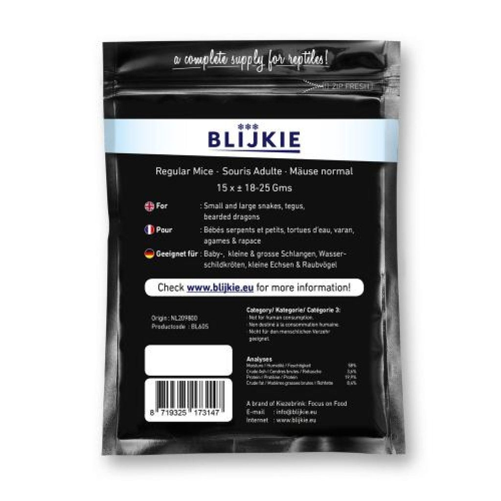 Blijkie Black Foil Line Mouse Medium 18-25 , 15 pcs