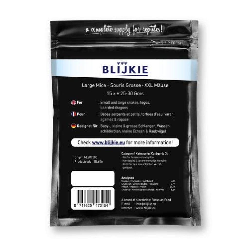Blijkie Black Foil Line Mice Large 25-30 g, 15 pcs