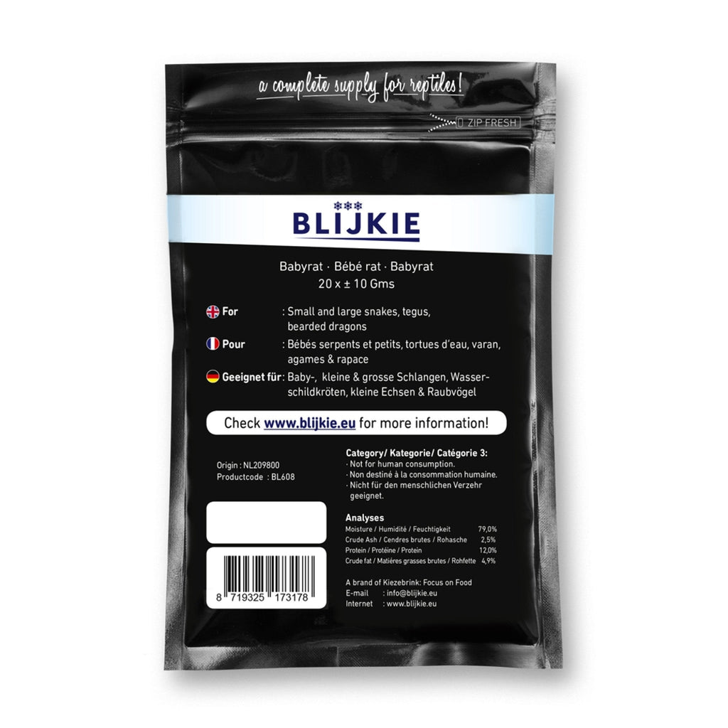 Blijkie Black Foil Line Babyrat 10 g, 20 pcs
