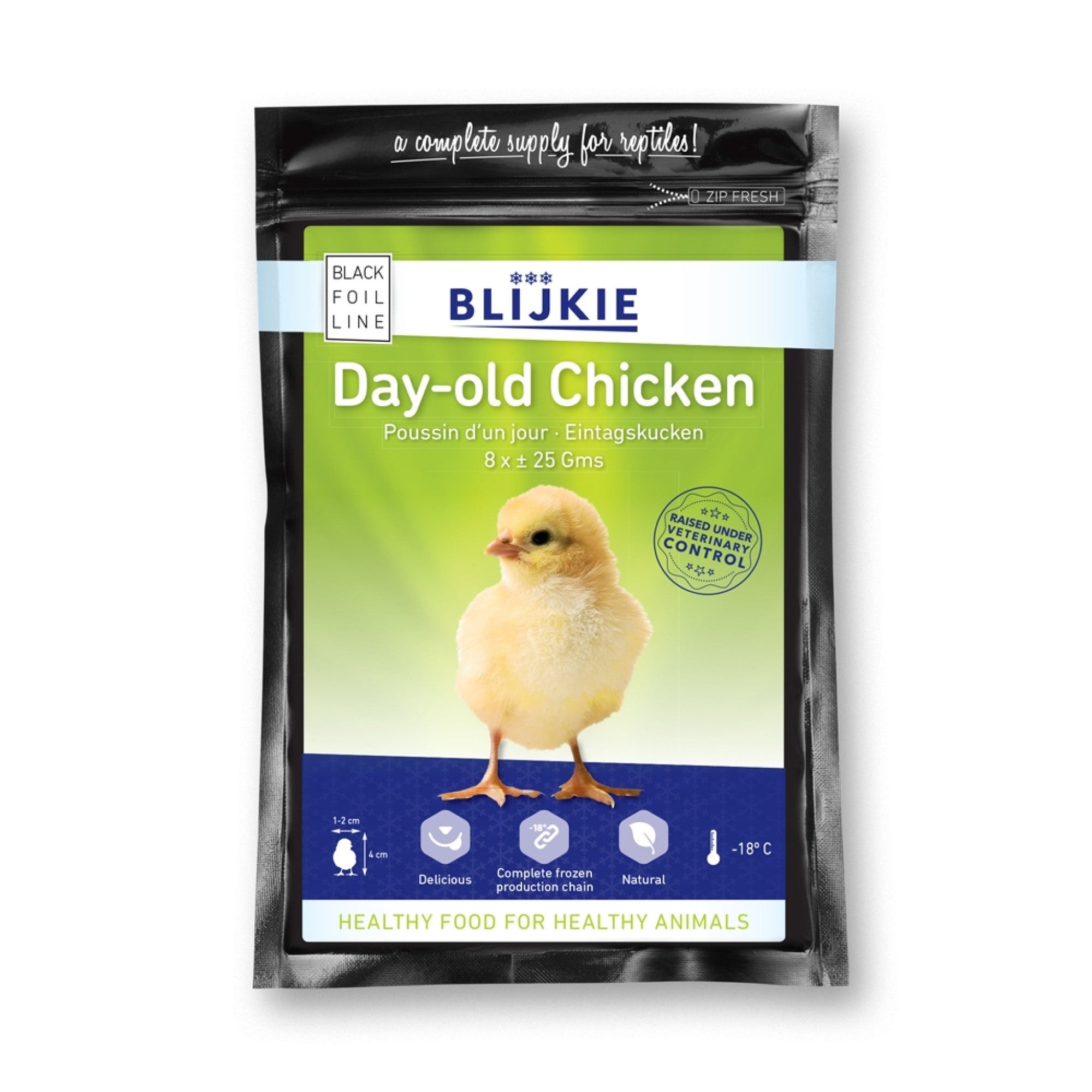 Blijkie Black Foil Line Day Old Chickens 25 g, 8 pcs