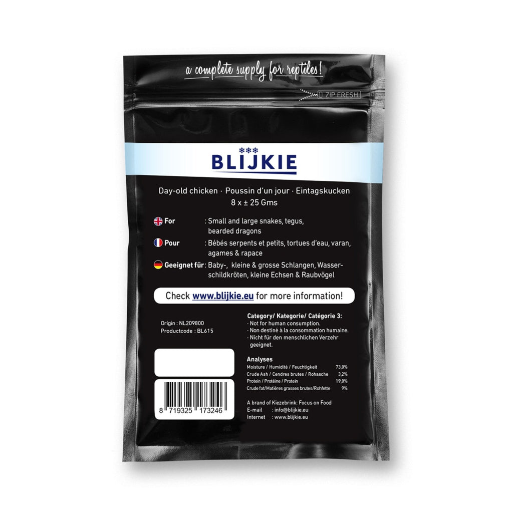 Blijkie Black Foil Line Day Old Chickens 25 g, 8 pcs