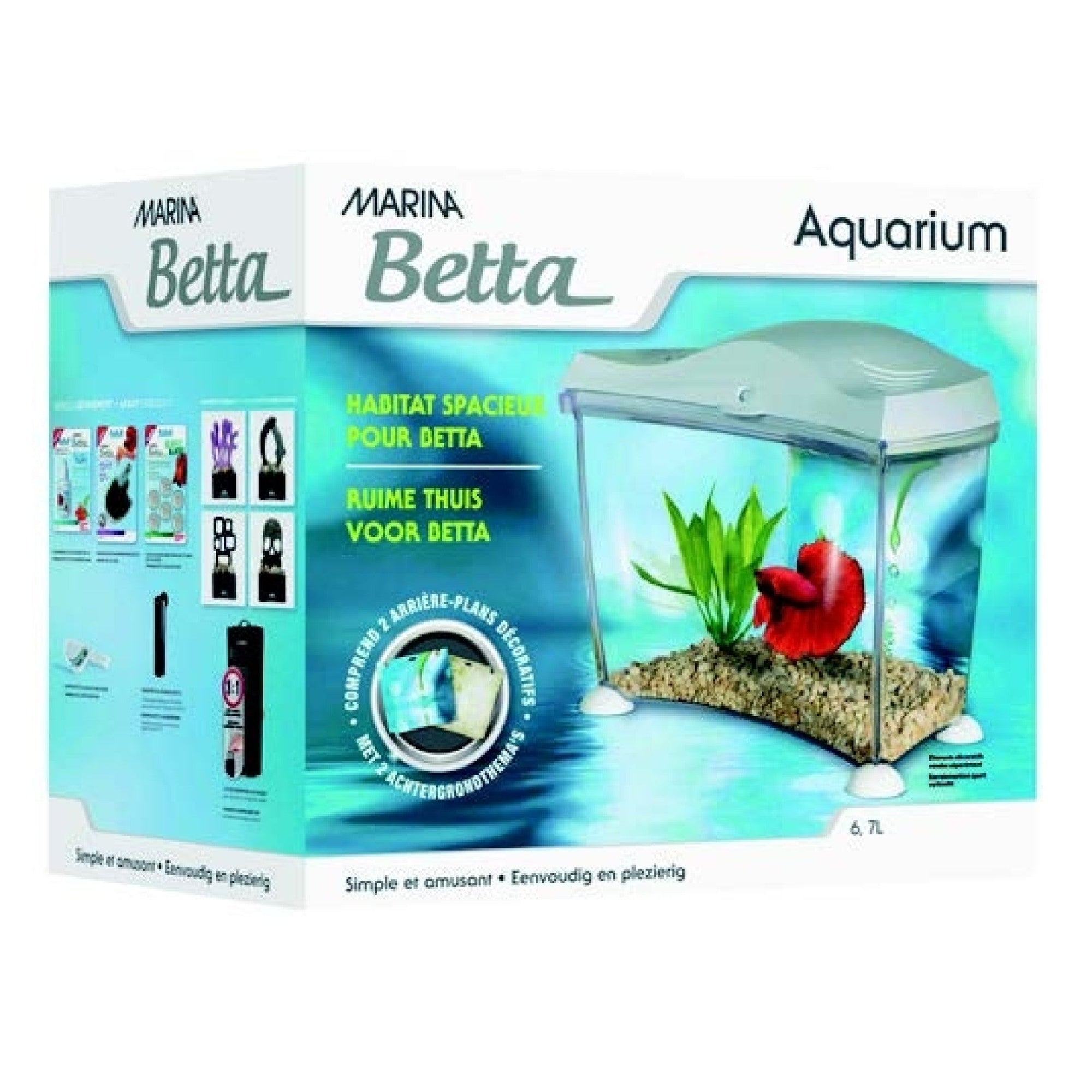 Marina Betta Kit White, 6.7 L