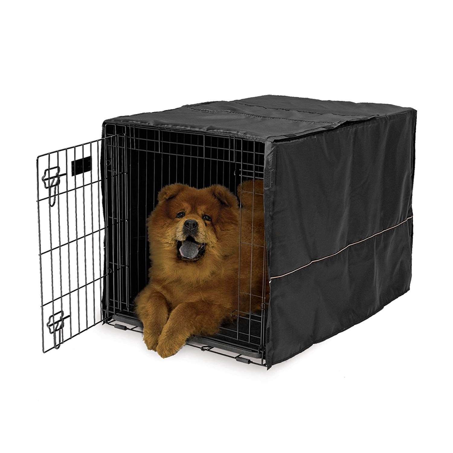 Black Polyester Pet Crate Covers