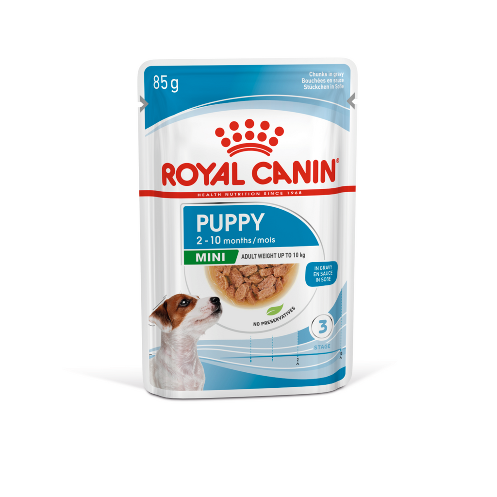 Size Health Nutrition Mini Puppy (Wet Food - Pouches) 12 x 85 g