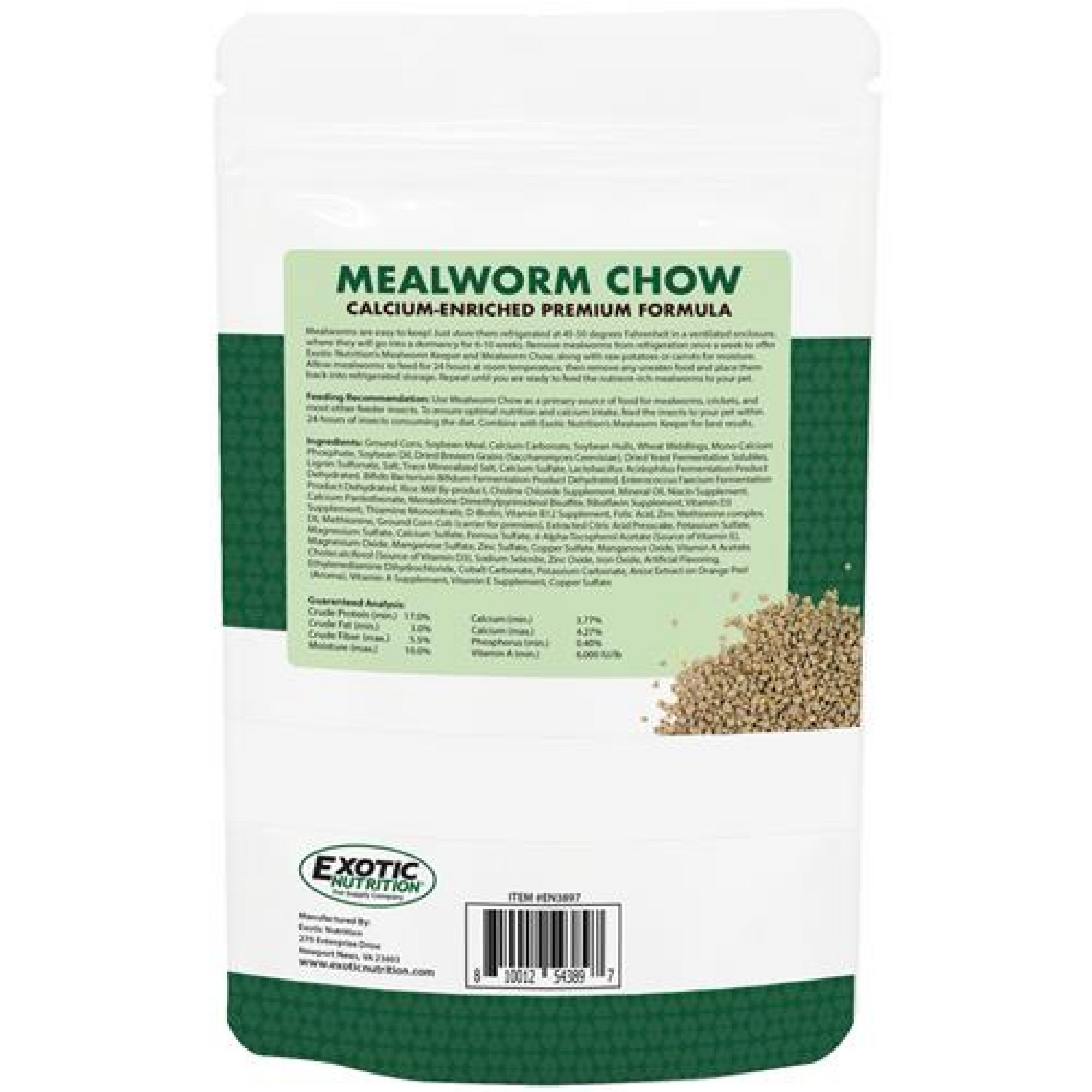 Mealworm Chow 1 lb (454 g)