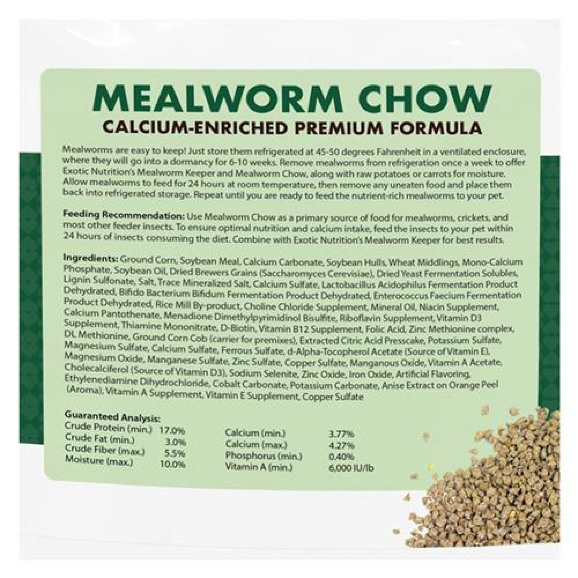Mealworm Chow 1 lb (454 g)