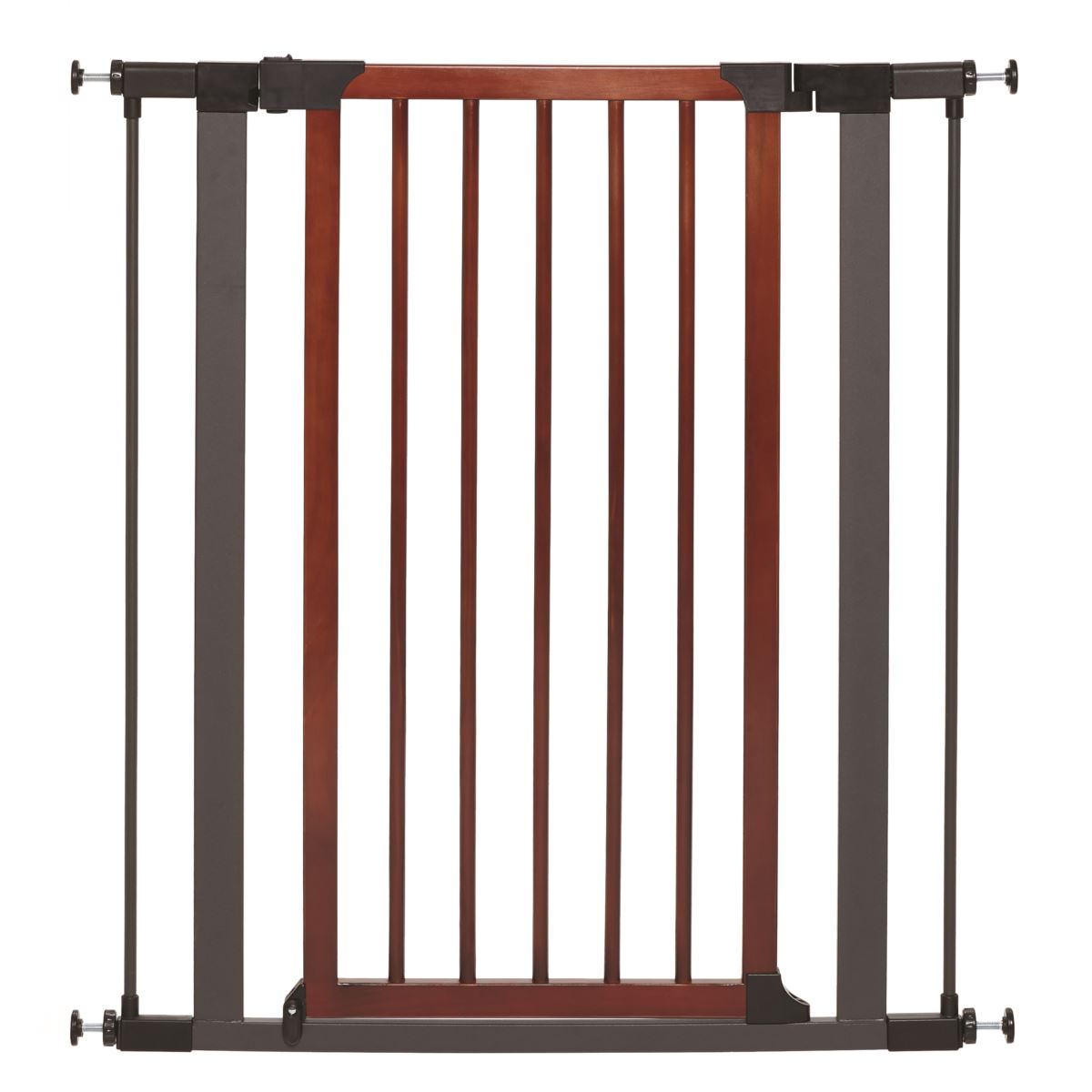 Steel Pet Gate with Decorative Wood Door