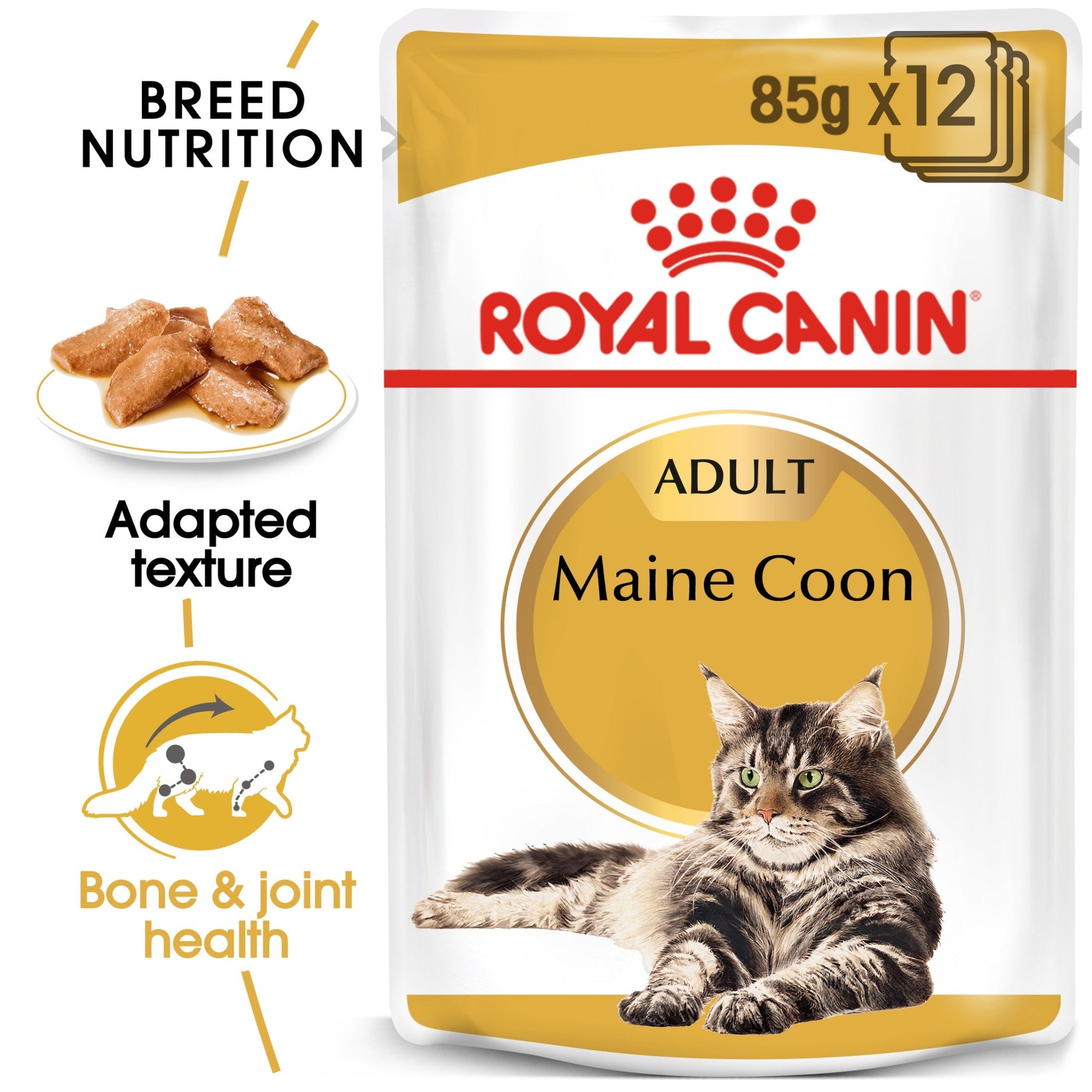 Feline Breed Nutrition Maine Coon (Wet Food - Pouches) 12 x 85 g