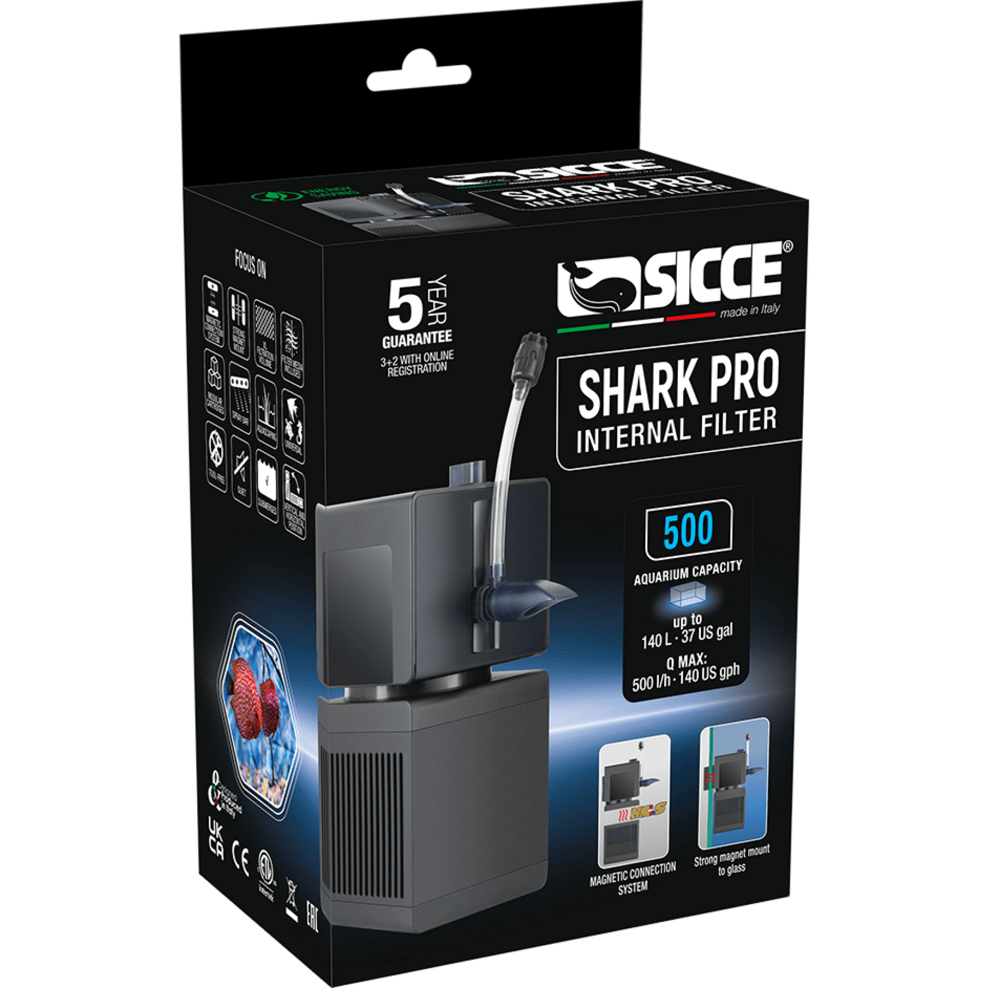 Shark Pro 500 Internal Filter 500 l/h