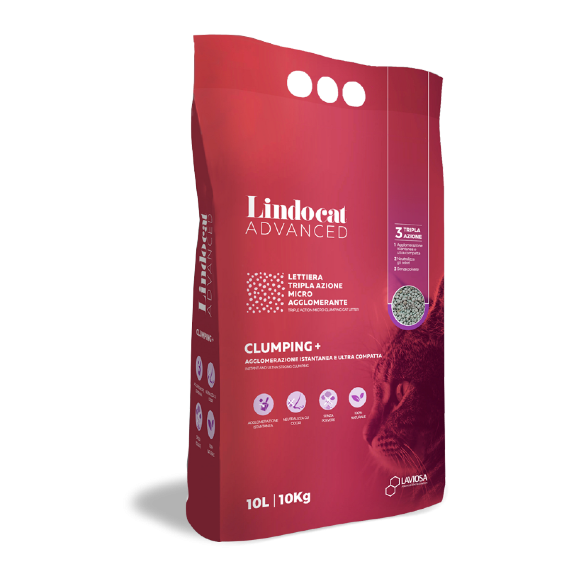 Natural Bentonite Lindocat Advanced Clumping + (Fragrance-free) 10 L