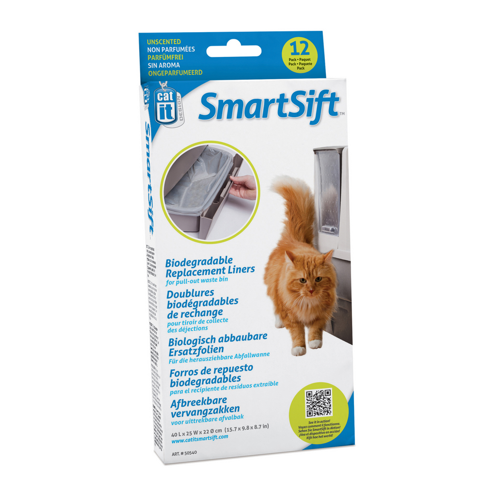 SmartSift Replacement Liners for Pull-Out Waste Bin, 40 x 25 x 22 cm