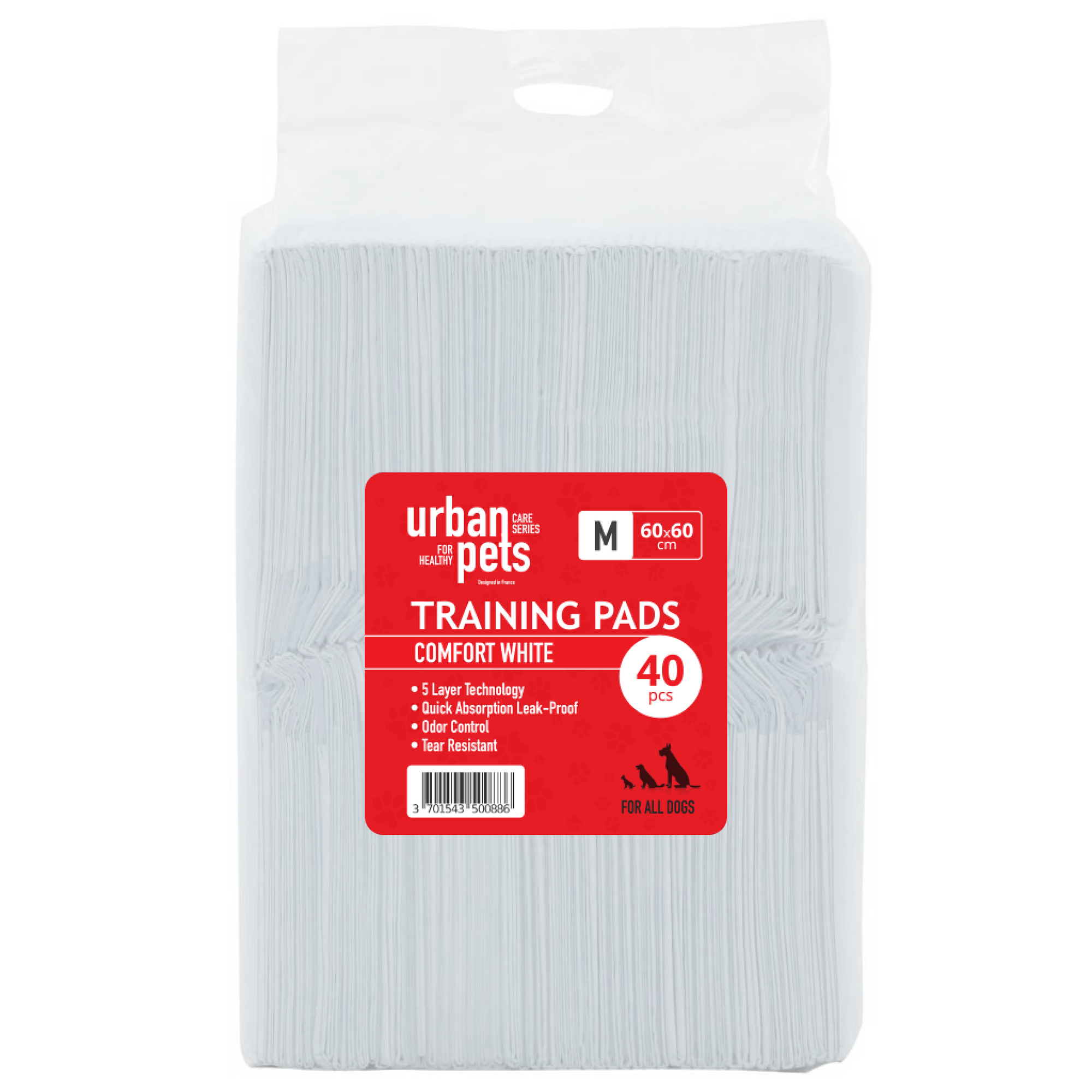 Value Puppy Pads White, 40/pk, 60 x 60 cm