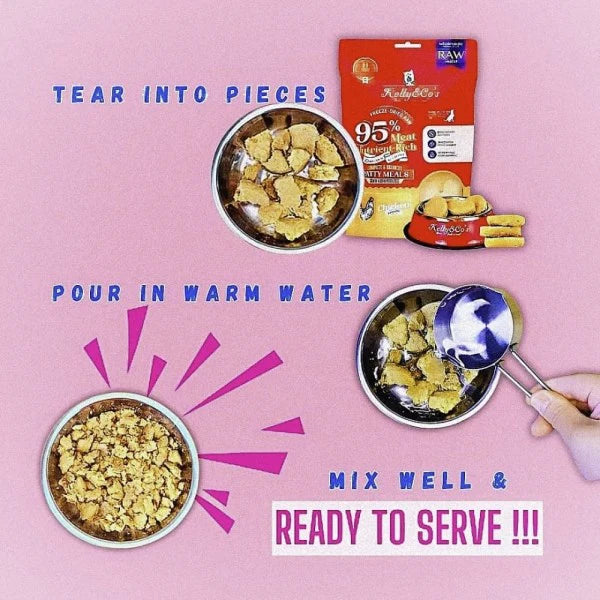 KELLY &amp; CO'S Freeze Dried Patty Meals Tuna For Dog-226g