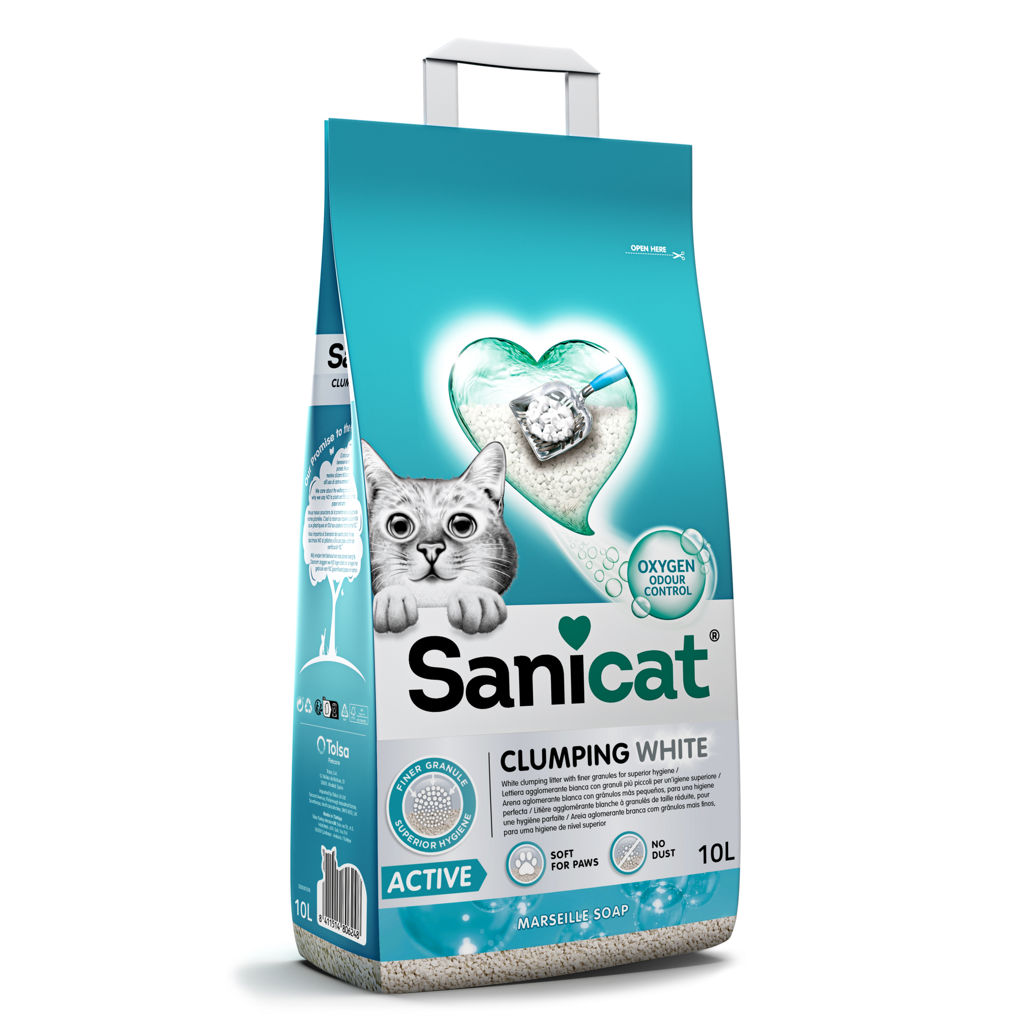 Sanicat Clumping White Active 10 L