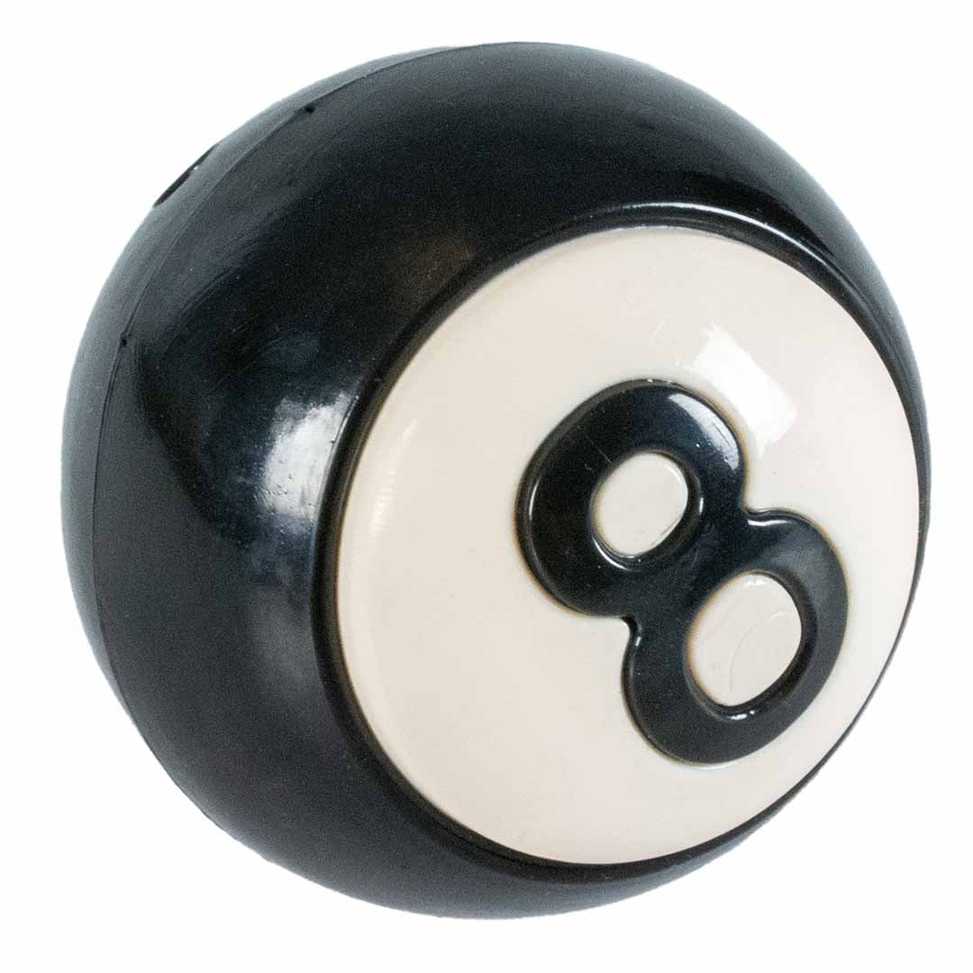 Ebi Coockoo Eight Ball Treat Dispenser Ball Dog Toy BLACK 8CM