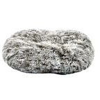 Oval Furry Cushion Bicolour