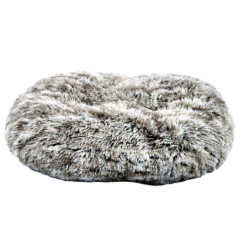 Oval Furry Cushion Bicolour