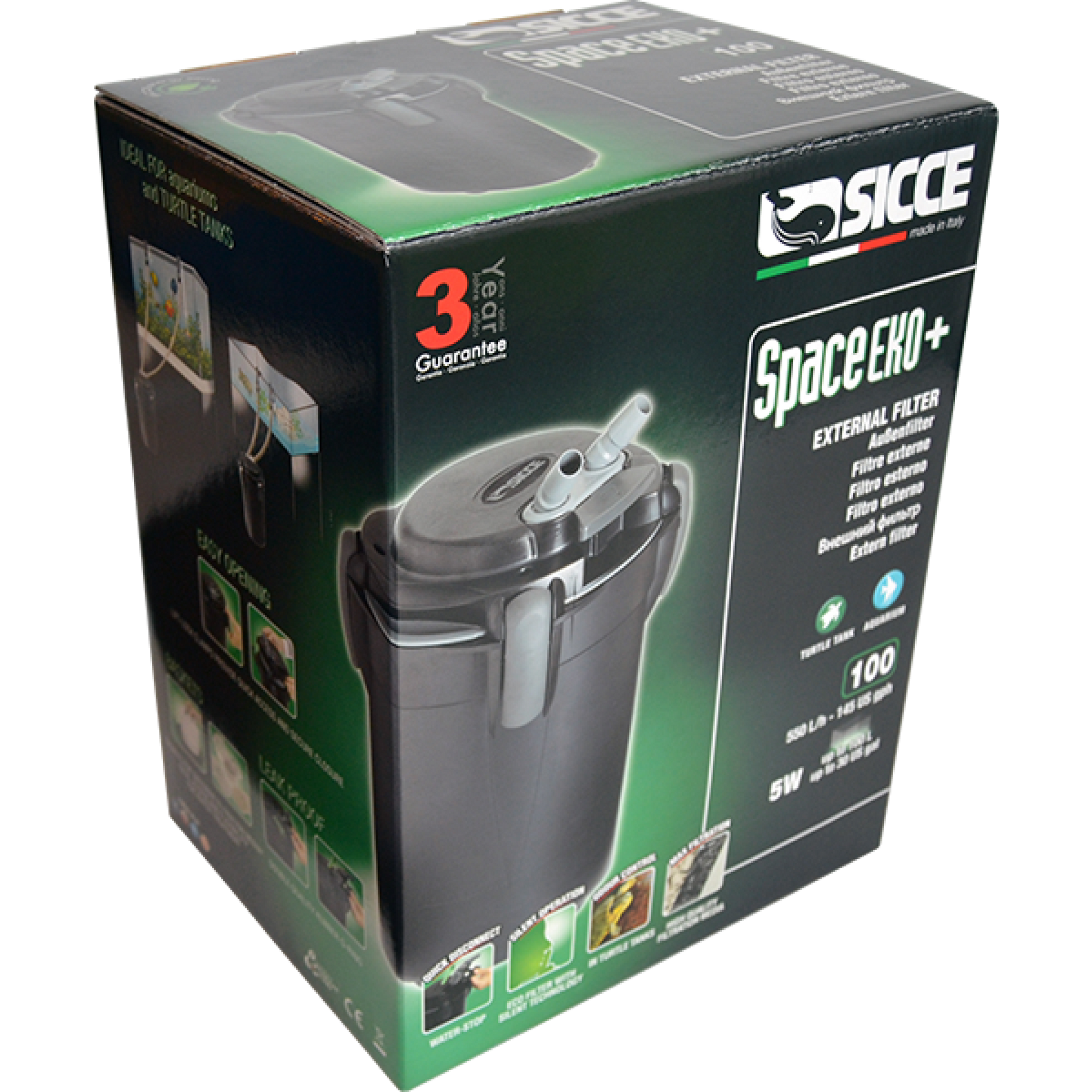 Space Eko+ 100 External Canister Filter 550 l/h