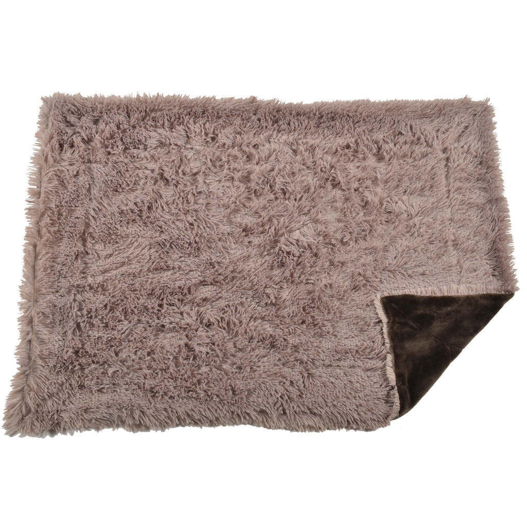Plaid Furry Throw