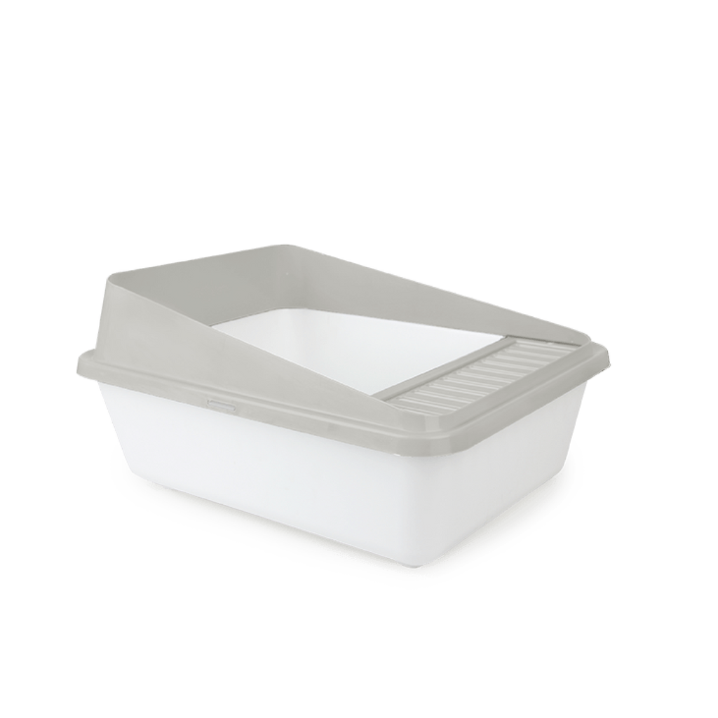 Go Fresh High Back Cat Litter Box Small Sand