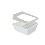 Go Fresh High Back Cat Litter Box Small Sand