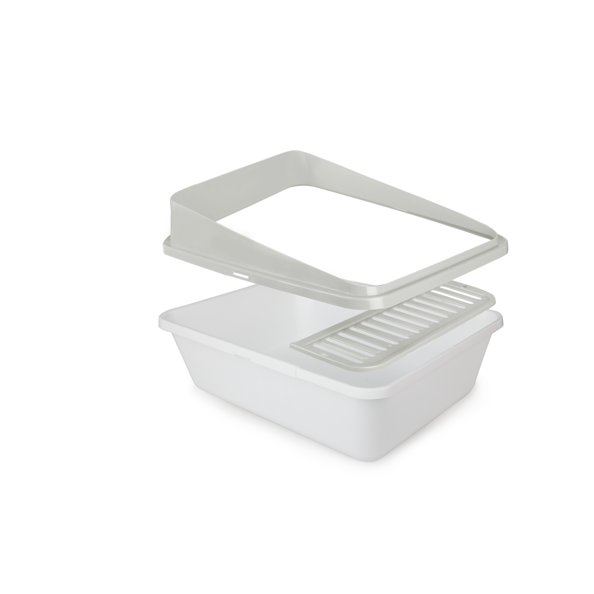 Go Fresh High Back Cat Litter Box Small Sand