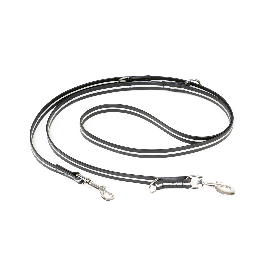 IDC Lumino Adjustable Leash Black Width 1.9 cm & Length 2.2 m