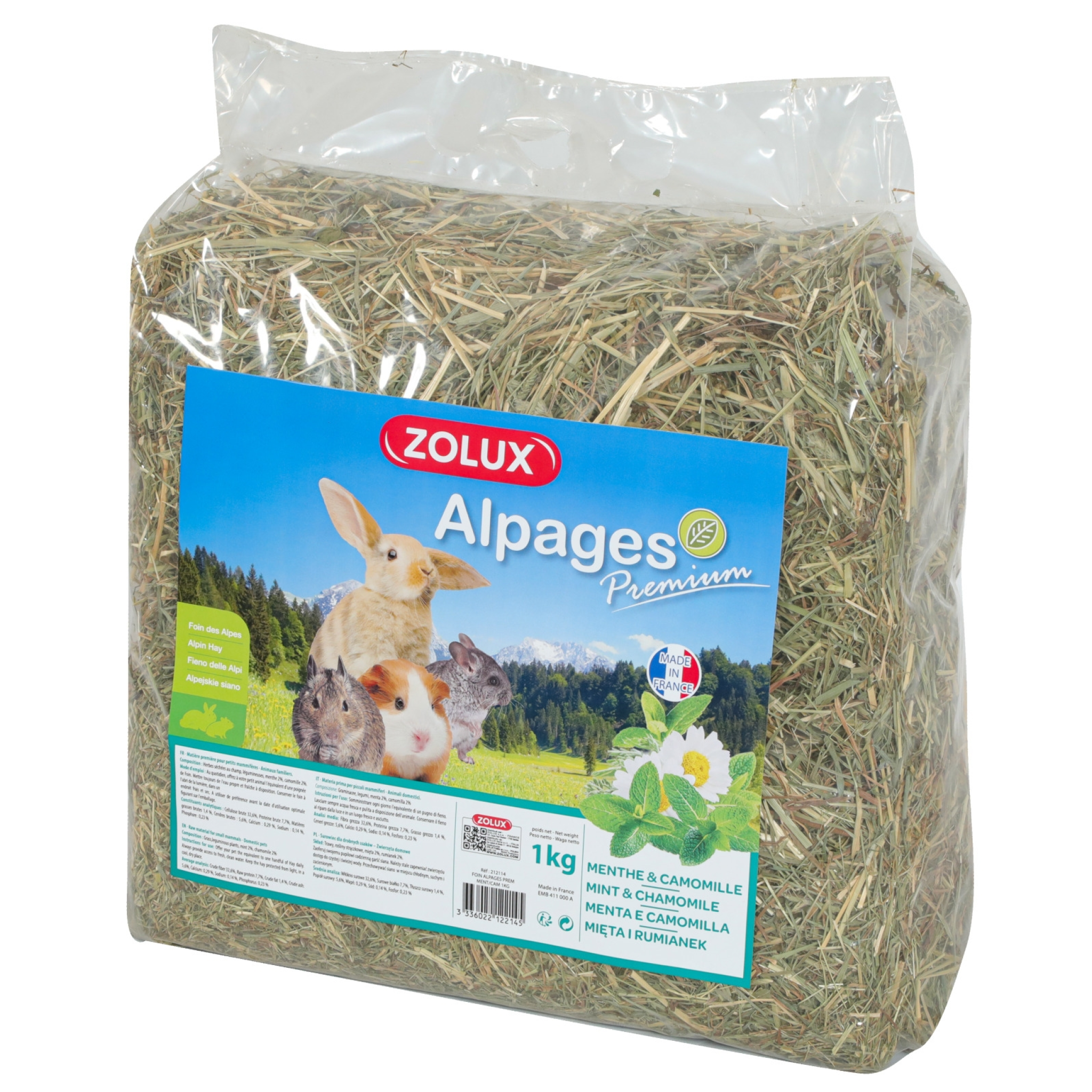 Premium Alpine Hay With Mint & Chamomile 1 Kg – Emirates pet food