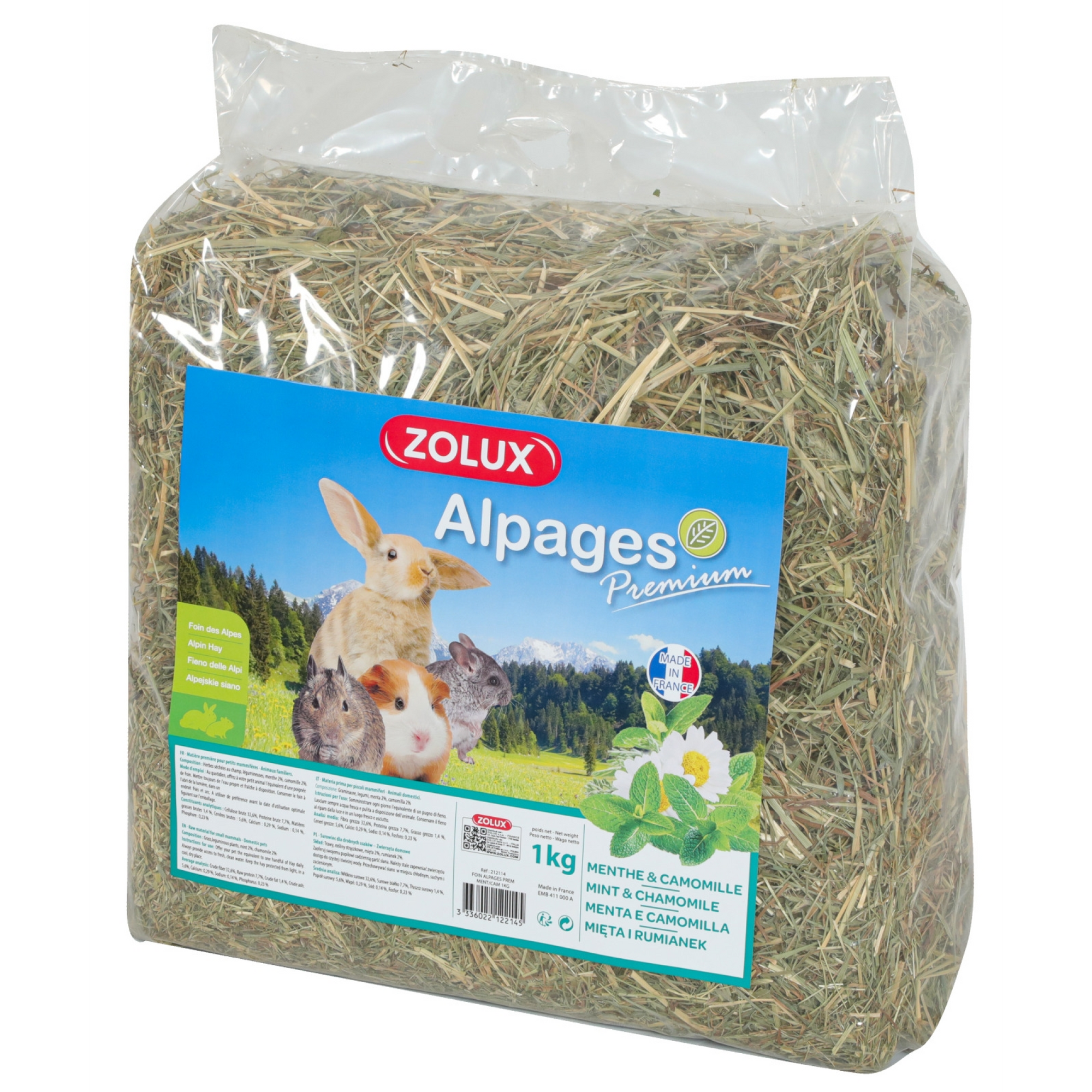 Premium Alpine Hay With Mint & Chamomile 1 Kg
