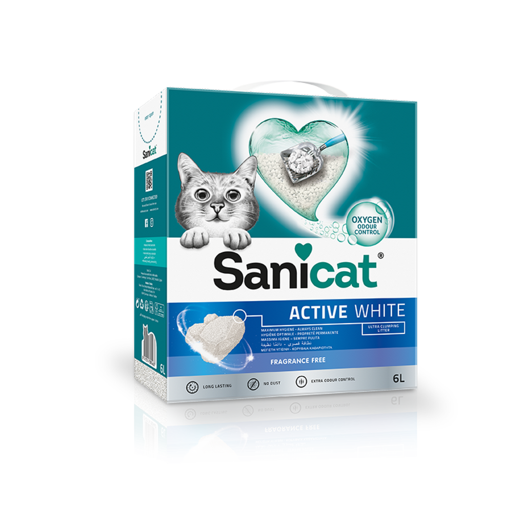 SaniCat Active White Unscented 6 L