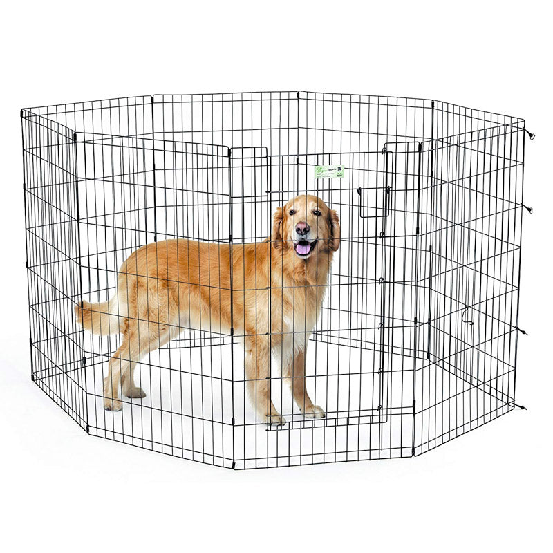 MidWest 42 inch black exercise pen with full MAX Lock door