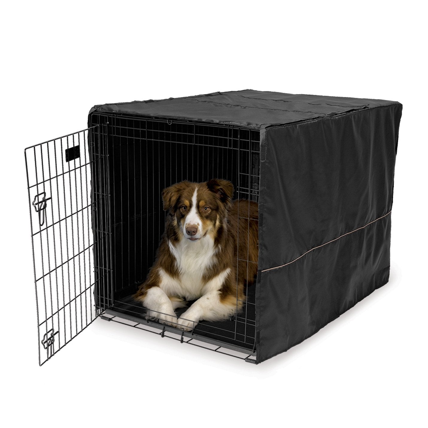 Black Polyester Pet Crate Covers