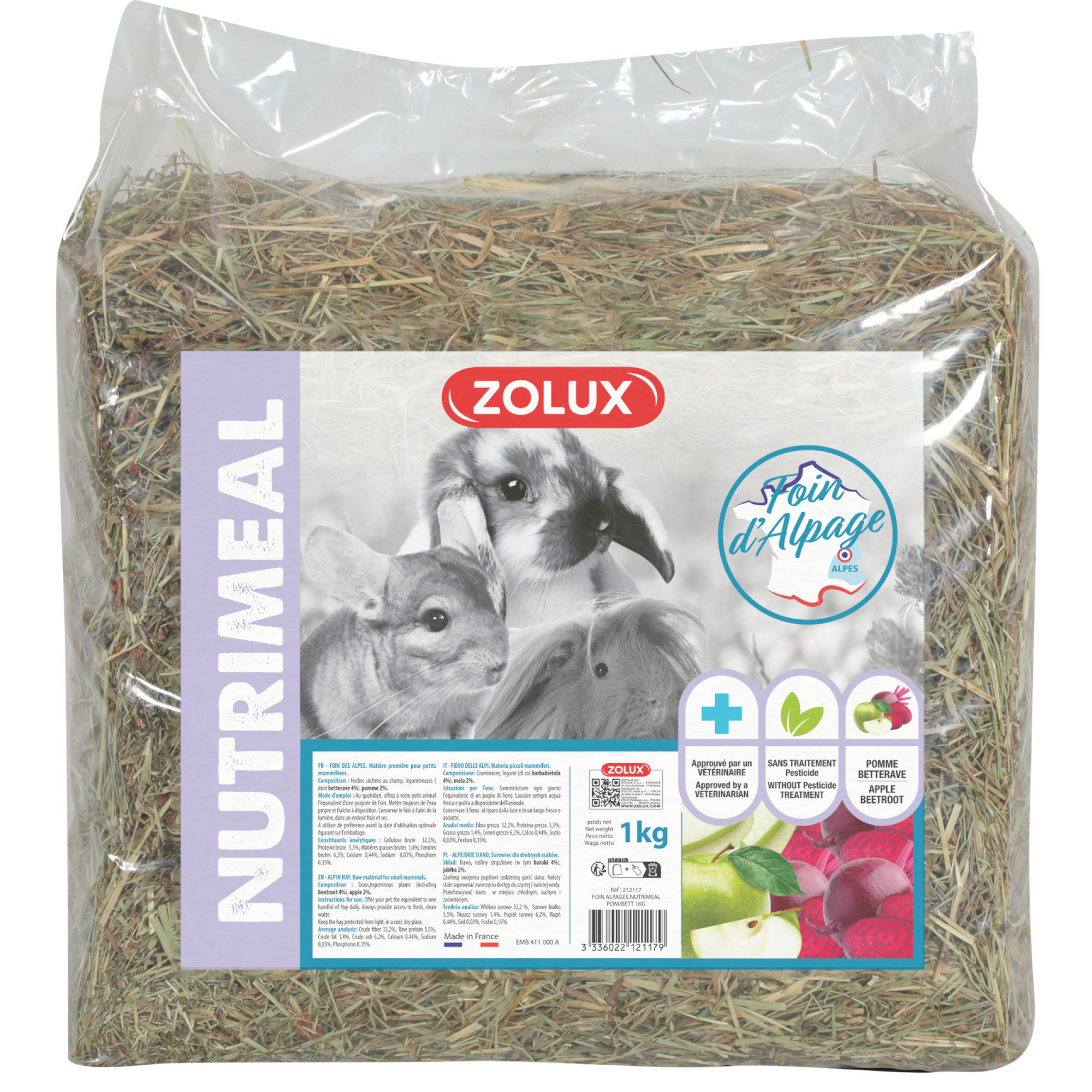Nutrimeal Alpine Hay Apple Beetroot 1Kg