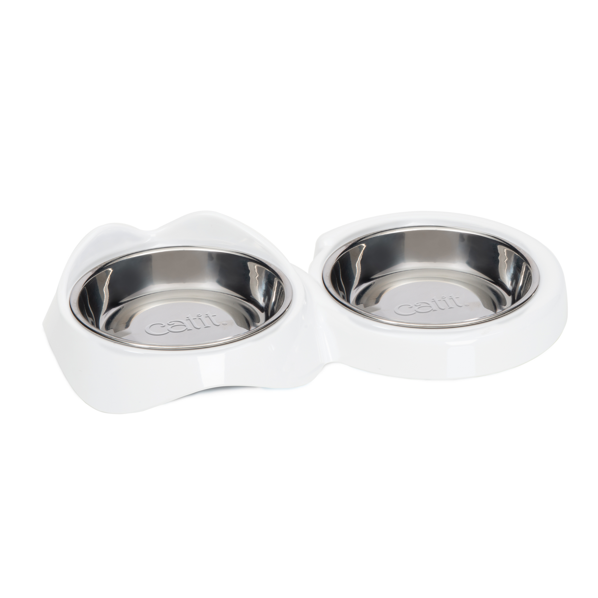 Catit Pixi Dual Feeding Dish White