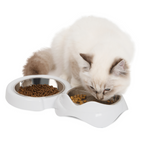 Catit Pixi Dual Feeding Dish White