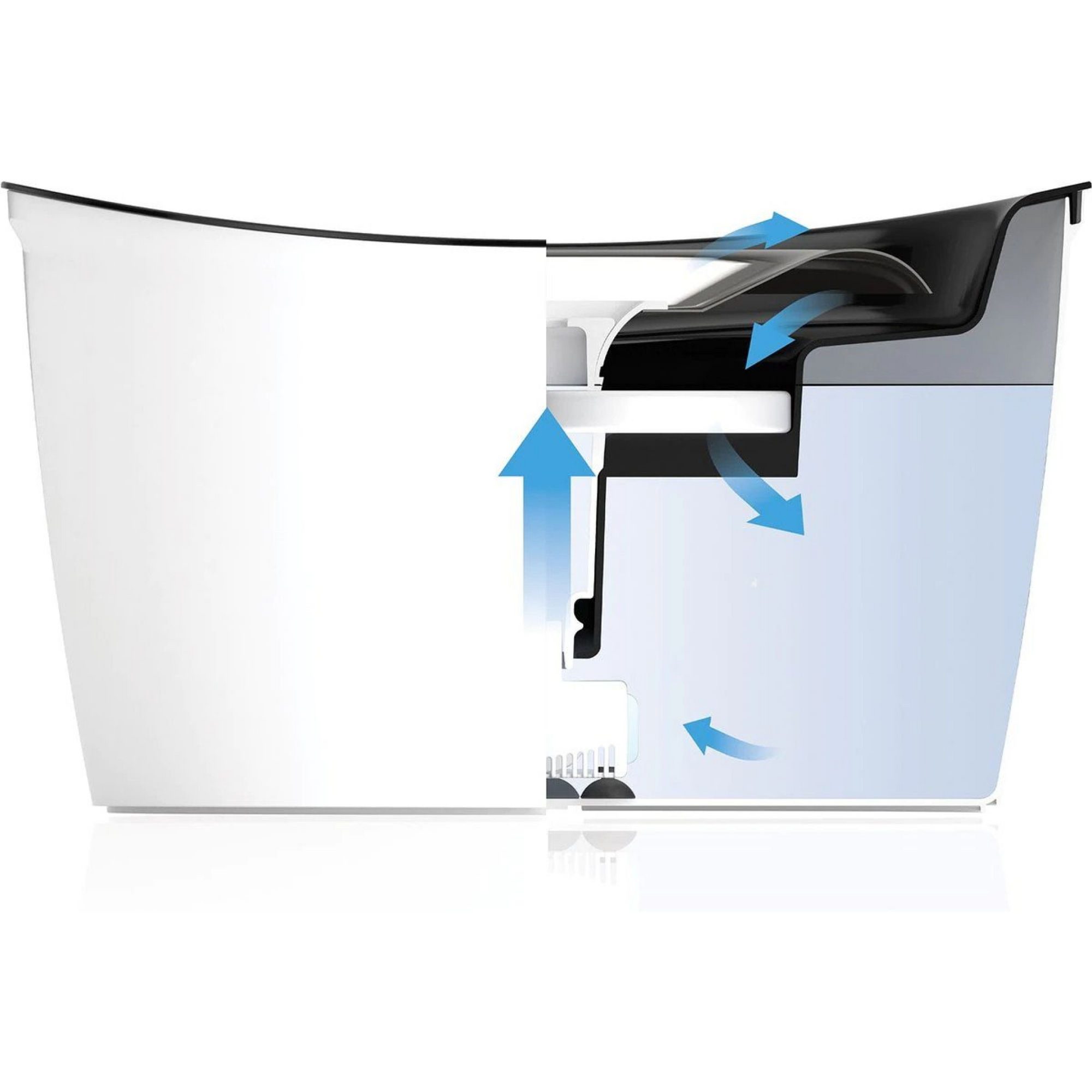 Zeus Cascade Fountain Stainless Steel Top 6 L
